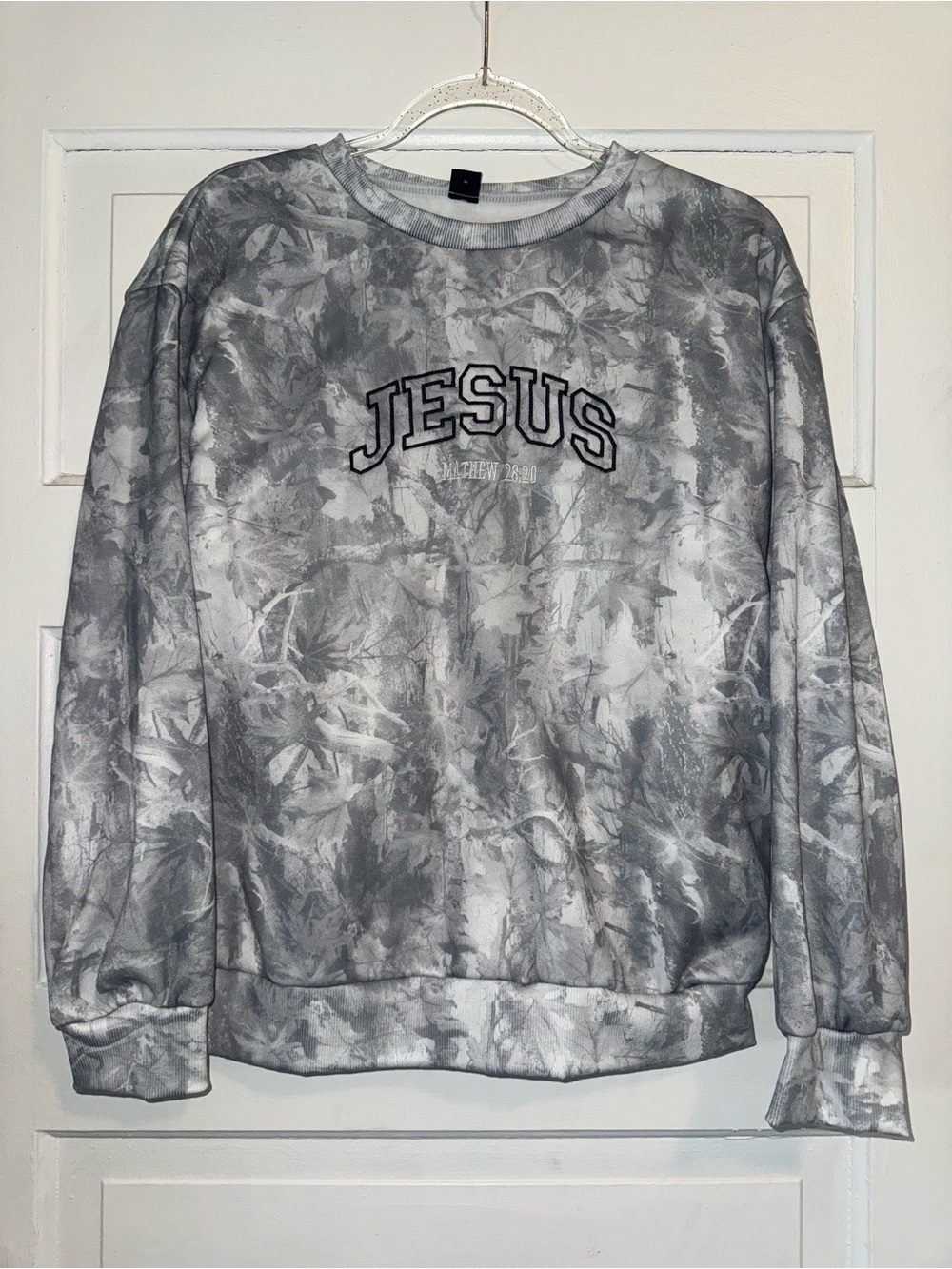 NEW camo 'JESUS' Crewneck Sweatshirt
